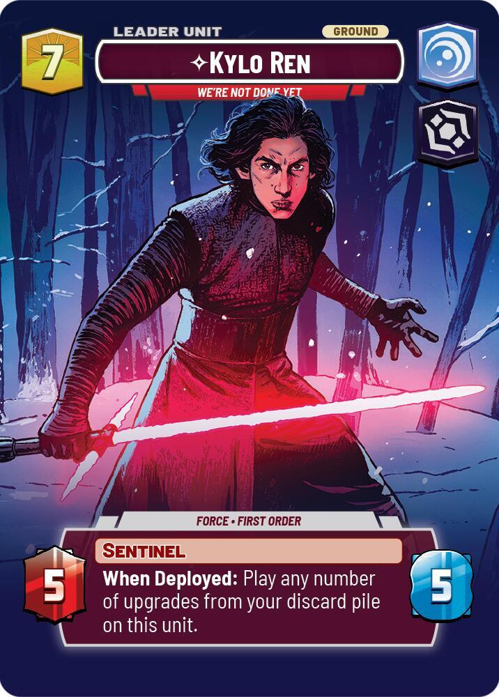 Kylo Ren - We're Not Done Yet (Showcase) (Back)