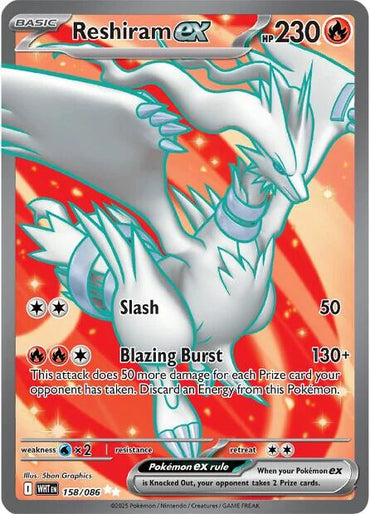 Reshiram ex (158/086) [Scarlet & Violet: White Flare]