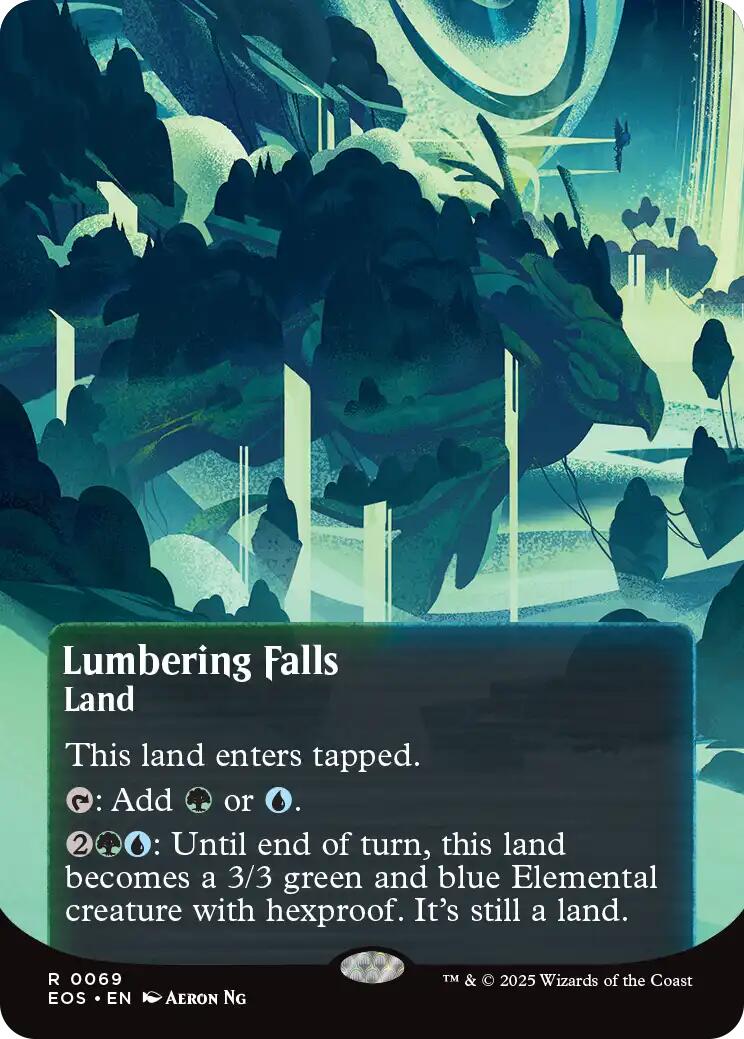 Lumbering Falls (0069) (Borderless) [Edge of Eternities: Stellar Sights]
