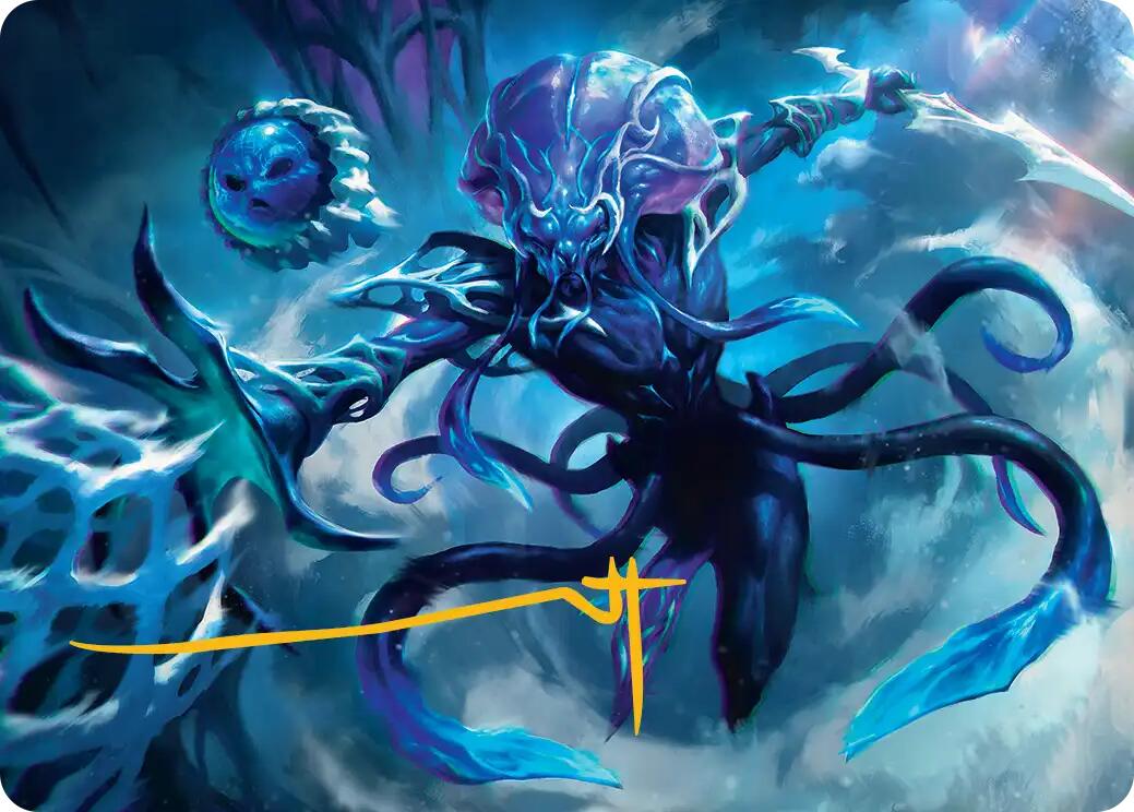 Illvoi Galeblade Art Card (Gold-Stamped Signature) [Edge of Eternities Art Series]