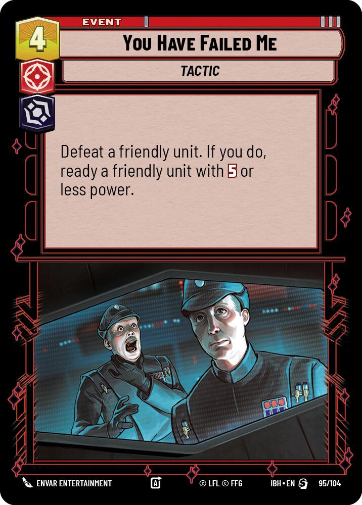 You Have Failed Me