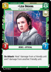 Leia Organa - Get To Your Transports! (Back)