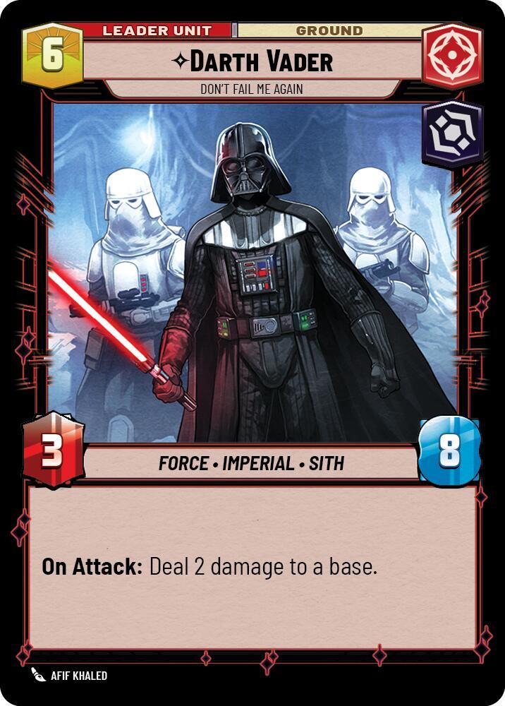 Darth Vader - Don't Fail Me Again (Back)