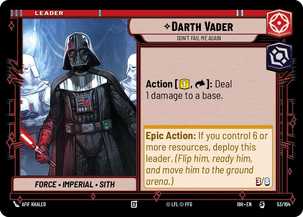 Darth Vader - Don't Fail Me Again