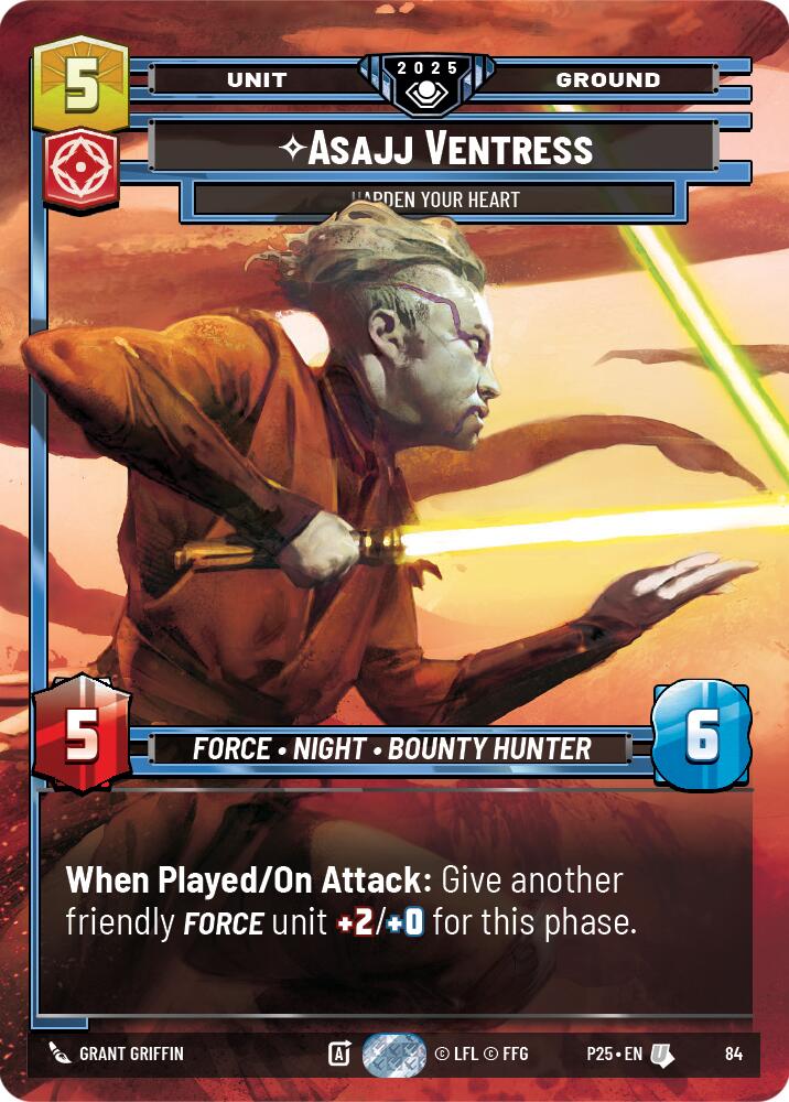 Asajj Ventress (84) - Harden Your Heart (84) [Organized Play Promos]