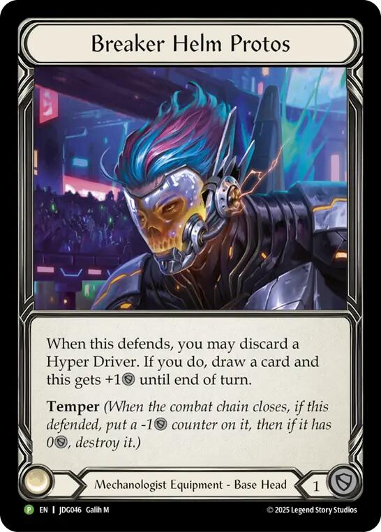 Breaker Helm Protos [JDG046] (Promo)  Cold Foil
