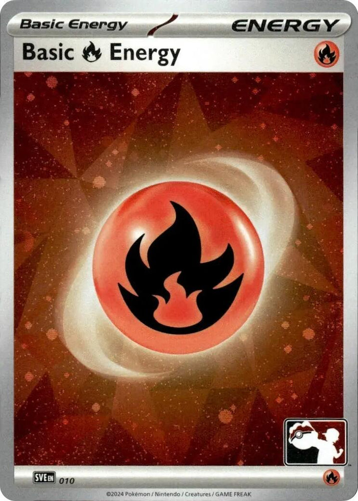Basic Fire Energy (010) (Cosmos Holo) [Prize Pack Series Seven]