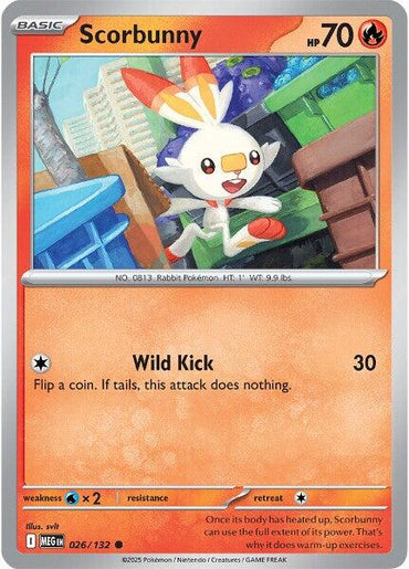 Scorbunny (026/132) [Mega Evolution: Base Set]