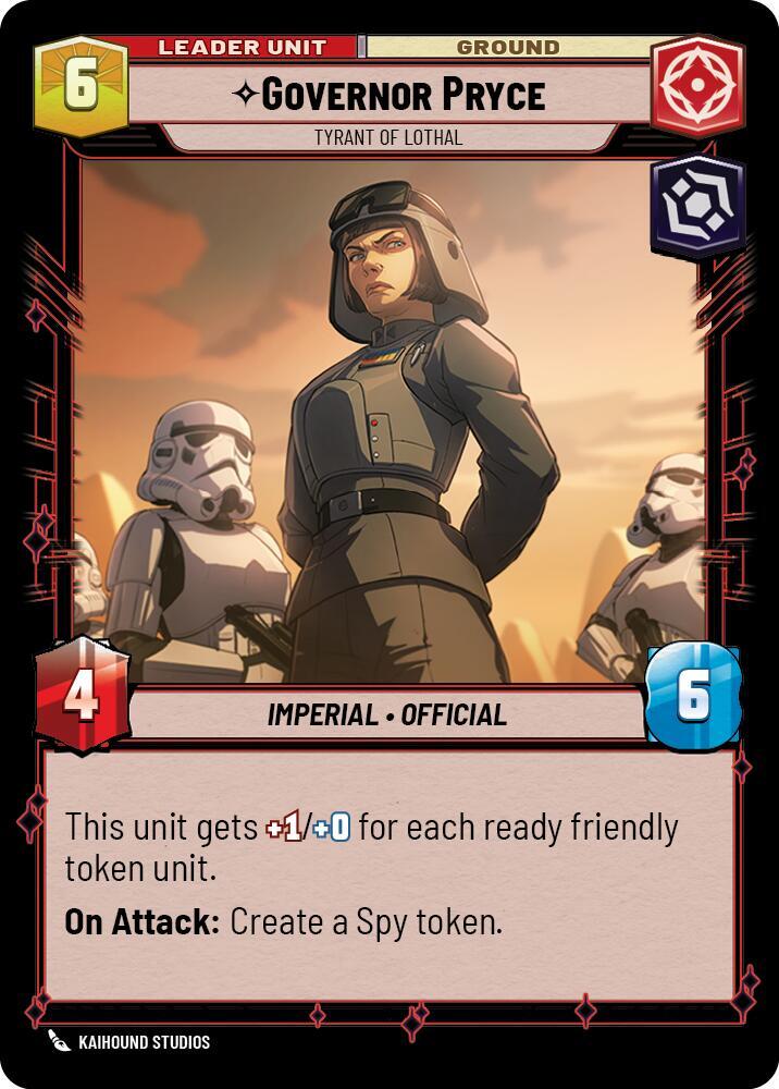 Governor Pryce - Tyrant of Lothal (Back)