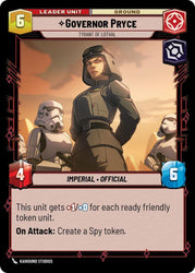 Governor Pryce - Tyrant of Lothal (Back)