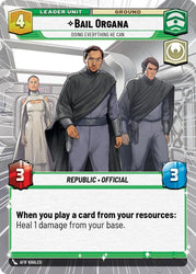 Bail Organa - Doing Everything He Can (Hyperspace) (Back)