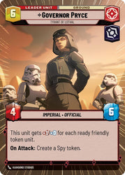 Governor Pryce - Tyrant of Lothal (Hyperspace) (Back)