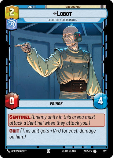 Lobot - Cloud City Coordinator (Foil) (567) (567) [Secrets of Power]
