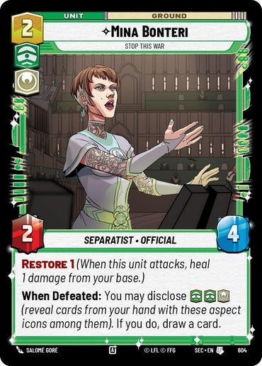 Mina Bonteri - Stop This War (Foil)