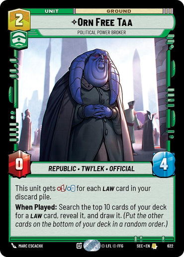 Orn Free Taa - Political Power Broker (Foil) (622) (622) [Secrets of Power]
