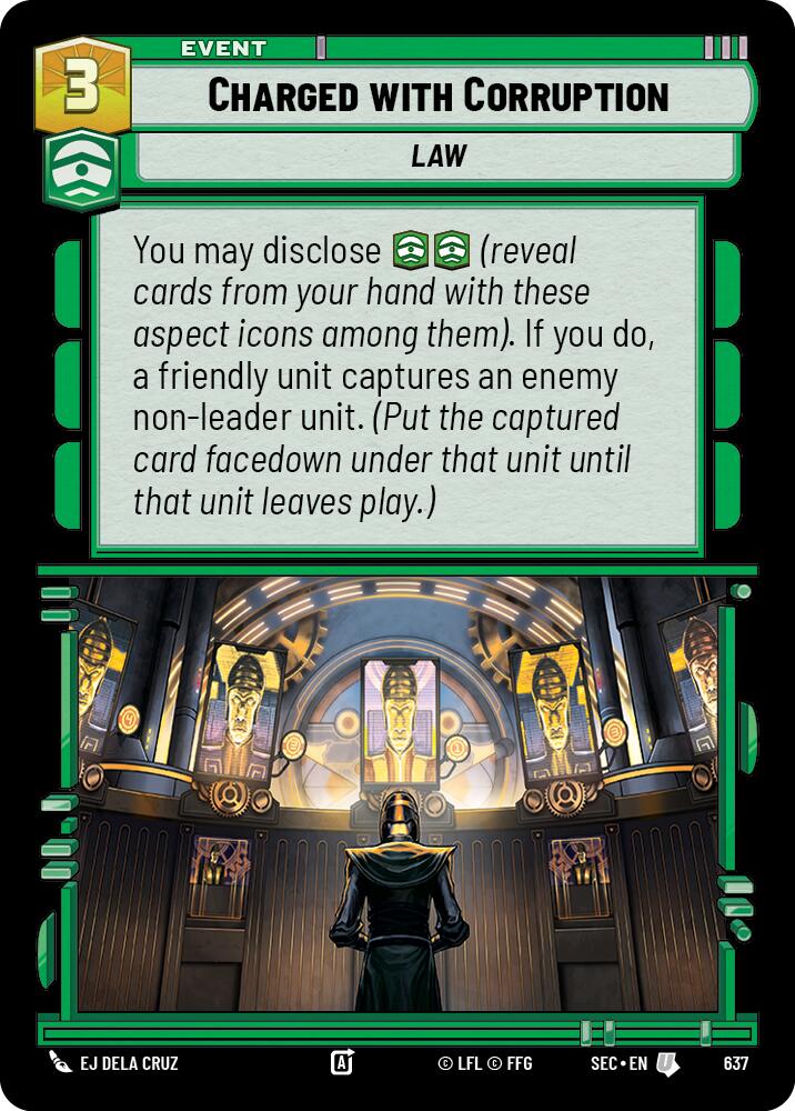 Charged with Corruption (Foil)