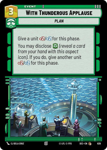 With Thunderous Applause (639) (Foil) (639) [Secrets of Power]