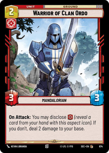 Warrior of Clan Ordo (674) (Foil) (674) [Secrets of Power]