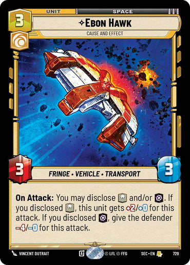 Ebon Hawk - Cause and Effect (Foil) (729) (729) [Secrets of Power]