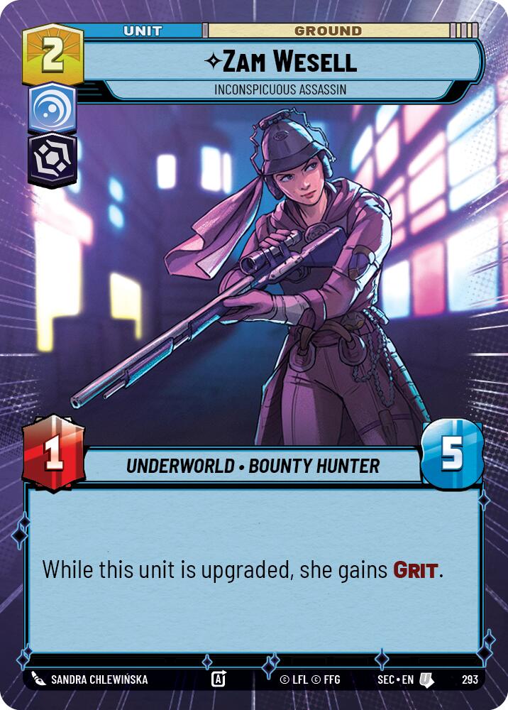 Zam Wesell - Inconspicuous Assassin (Hyperspace) (293) (293) [Secrets of Power]