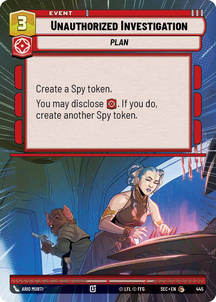 Unauthorized Investigation (Hyperspace)