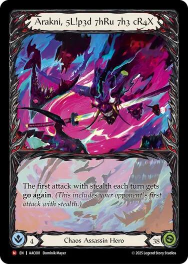 Arakni, 5L!p3d 7hRu 7h3 cR4X (Extended Art) [AAC001] (Armory Deck: Arakni)