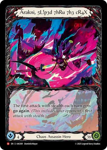 Arakni, 5L!p3d 7hRu 7h3 cR4X (Extended Art) [AAC001] (Armory Deck: Arakni)