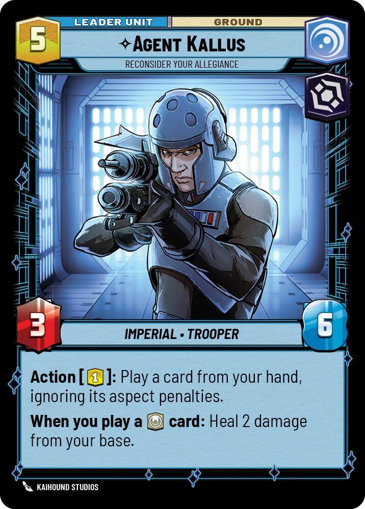 Agent Kallus - Reconsider Your Allegiance (Back)