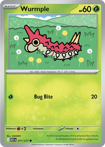 Wurmple (011/217) [Mega Evolution: Ascended Heroes]