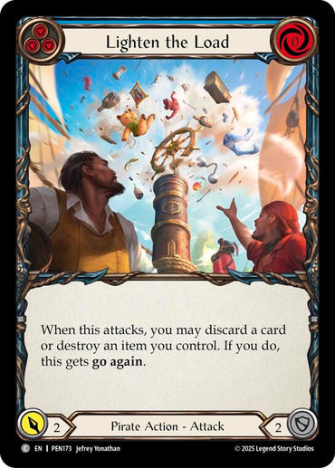 Lighten The Load (Blue) (Rainbow Foil) [PEN173] (Compendium of Rathe)  Rainbow Foil