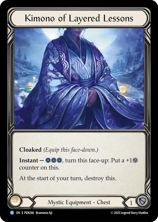 Kimono Of Layered Lessons [PEN266] (Compendium of Rathe)  Cold Foil