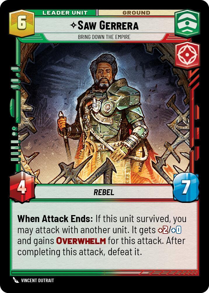 Saw Gerrera - Bring Down the Empire (Back)