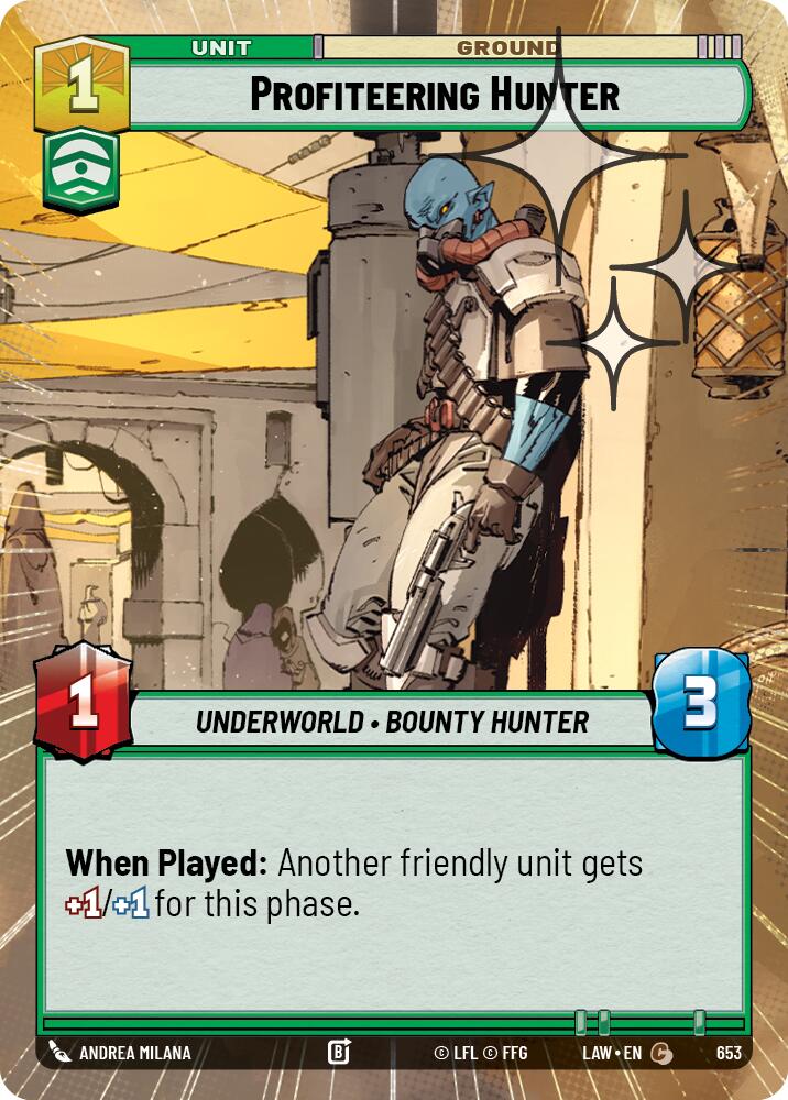 Profiteering Hunter (Hyperspace Foil)