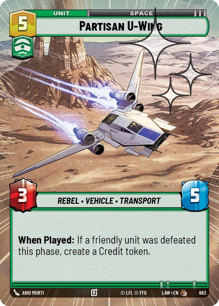 Partisan U-Wing (Hyperspace Foil)
