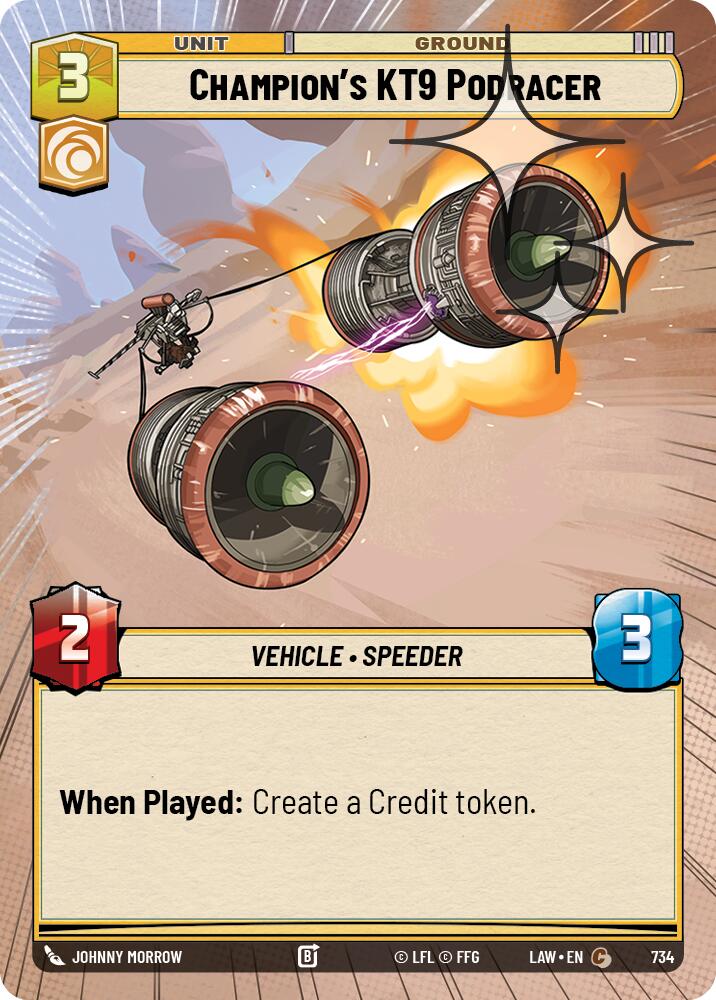 Champion's KT-9 Podracer (Hyperspace Foil)