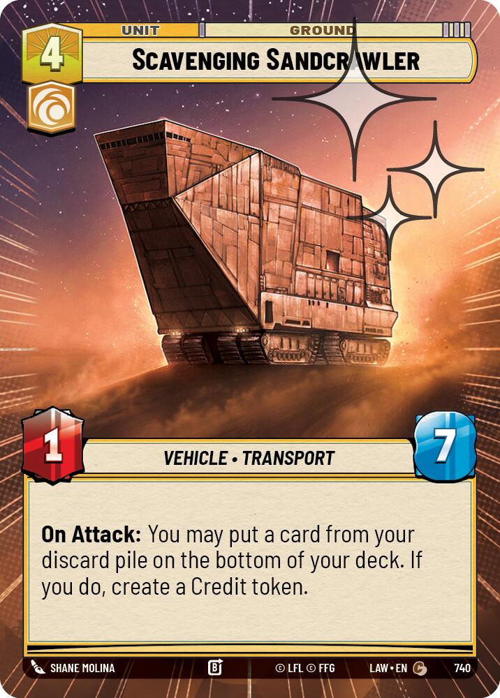 Scavenging Sandcrawler (Hyperspace Foil)