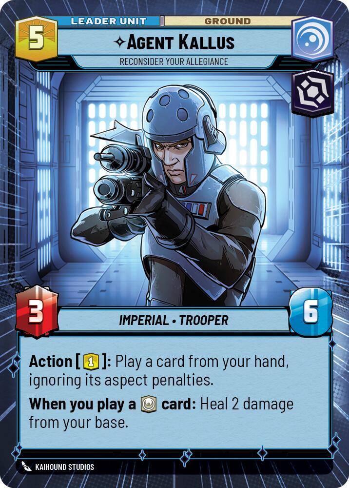 Agent Kallus - Reconsider Your Allegiance (Hyperspace) (Back)