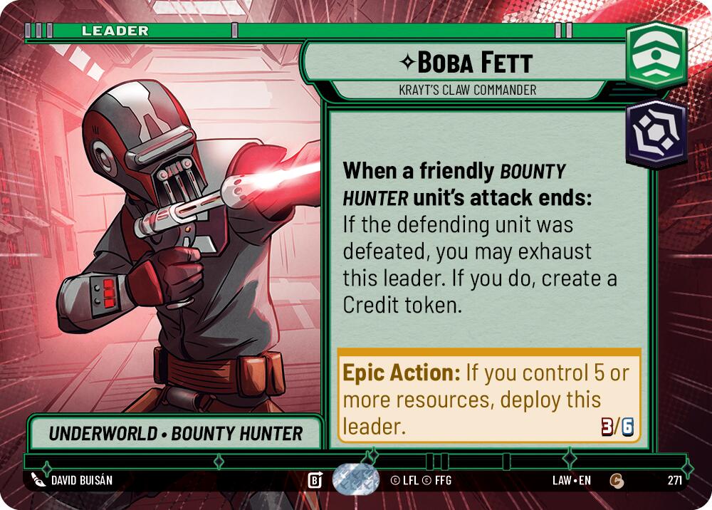 Boba Fett - Krayt's Claw Commander (Hyperspace) (271) (271) [A Lawless Time]