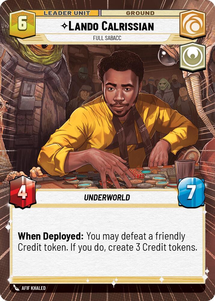 Lando Calrissian - Full Sabacc (Hyperspace) (Back)
