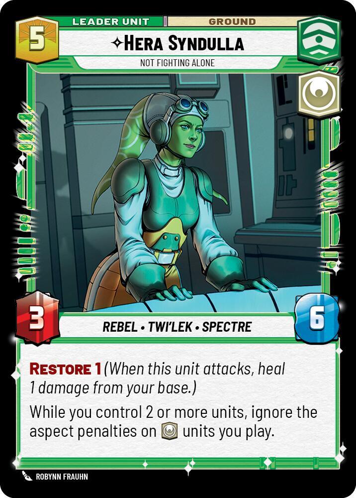 Hera Syndulla - Not Fighting Alone (Back)