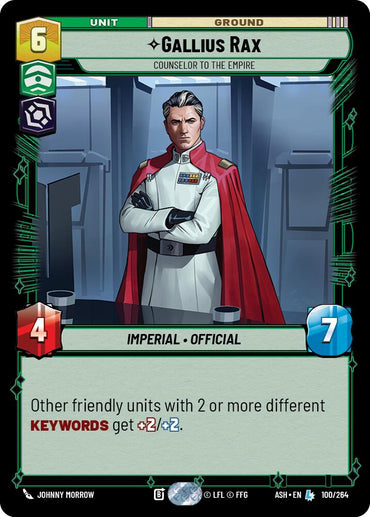 Gallius Rax - Counselor to the Empire