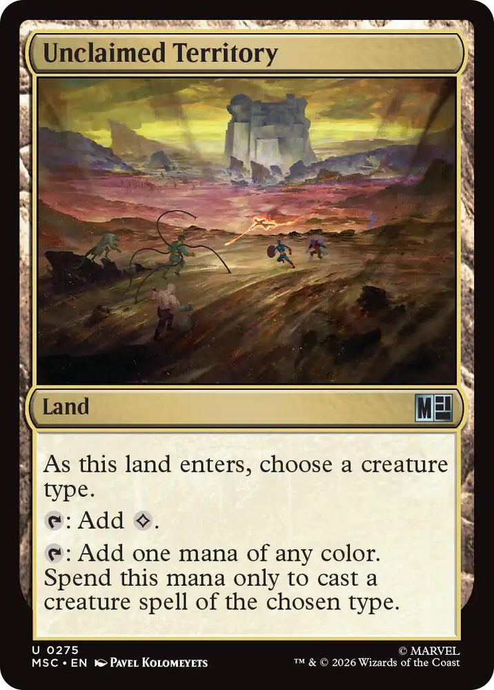 Unclaimed Territory (Surge Foil) [Marvel Super Heroes Commander]