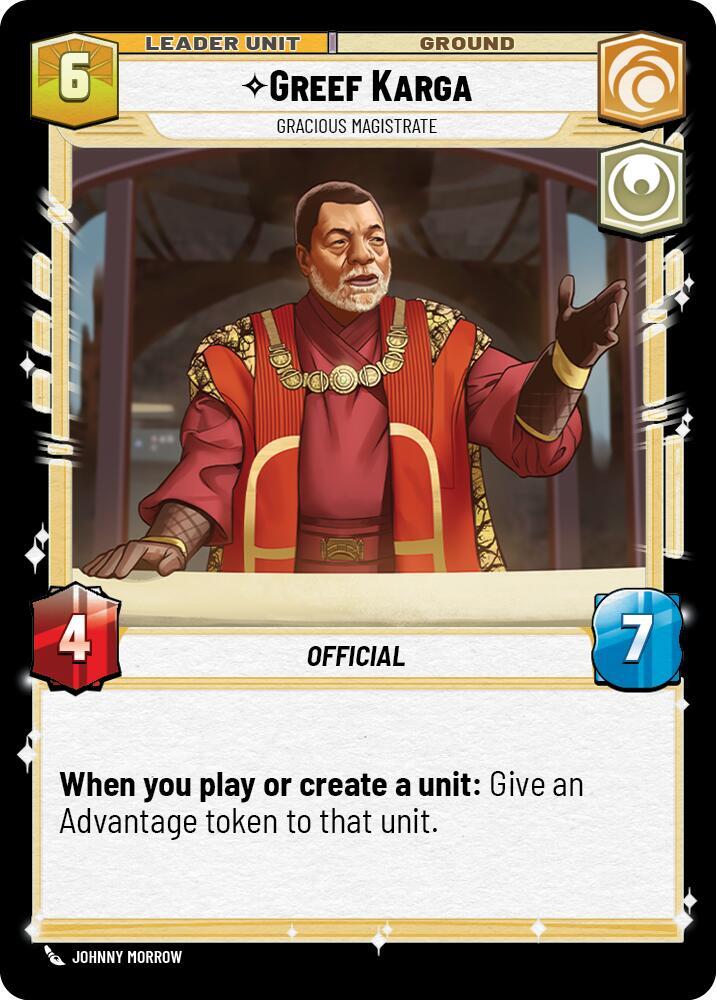 Greef Karga - Gracious Magistrate (Back)