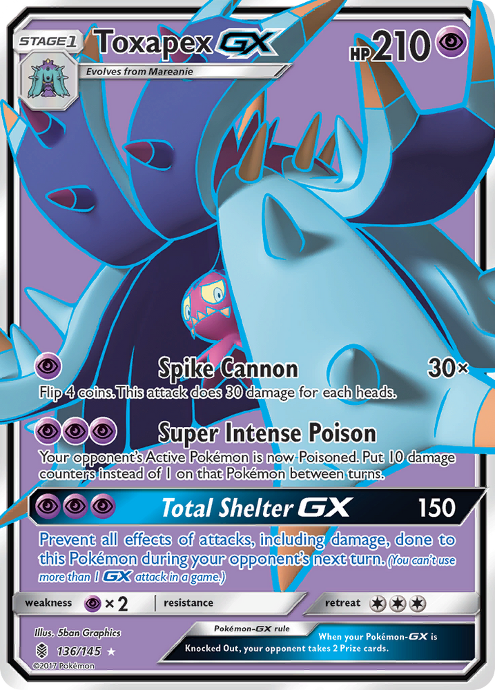 Toxapex GX (136/145) [Sun & Moon: Guardians Rising]