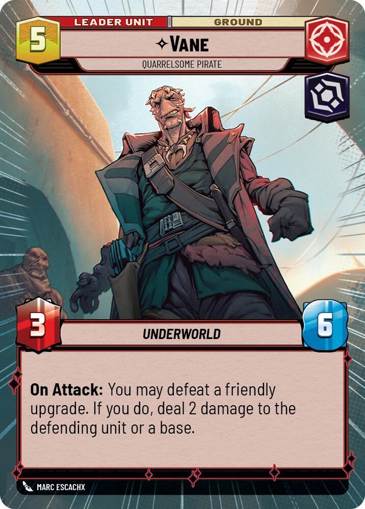 Vane - Quarrelsome Pirate (Hyperspace) (Back)