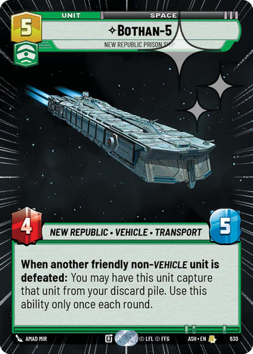 Bothan-5 - New Republic Prison Ship (Hyperspace Foil)