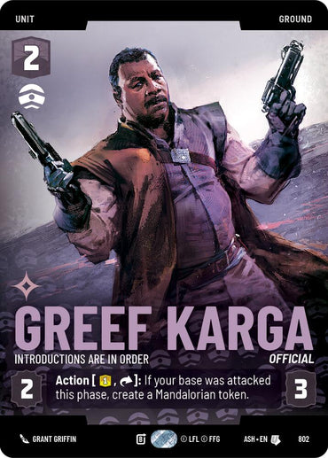 Greef Karga - Introductions are in Order (Prestige)