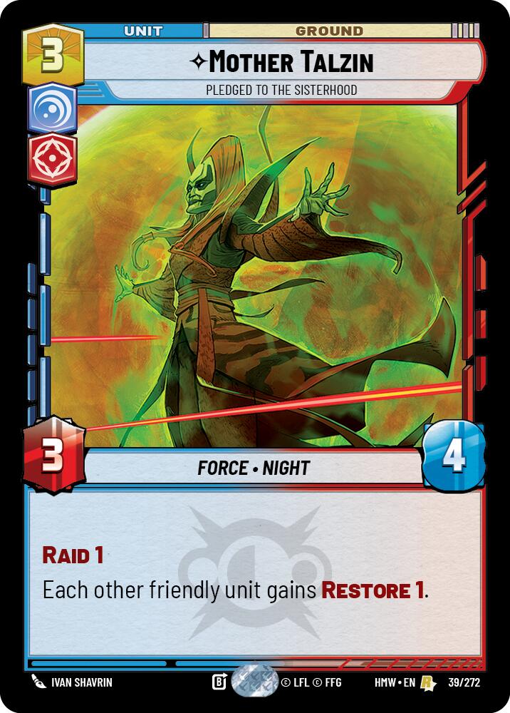 Mother Talzin - Pledged to the Sisterhood