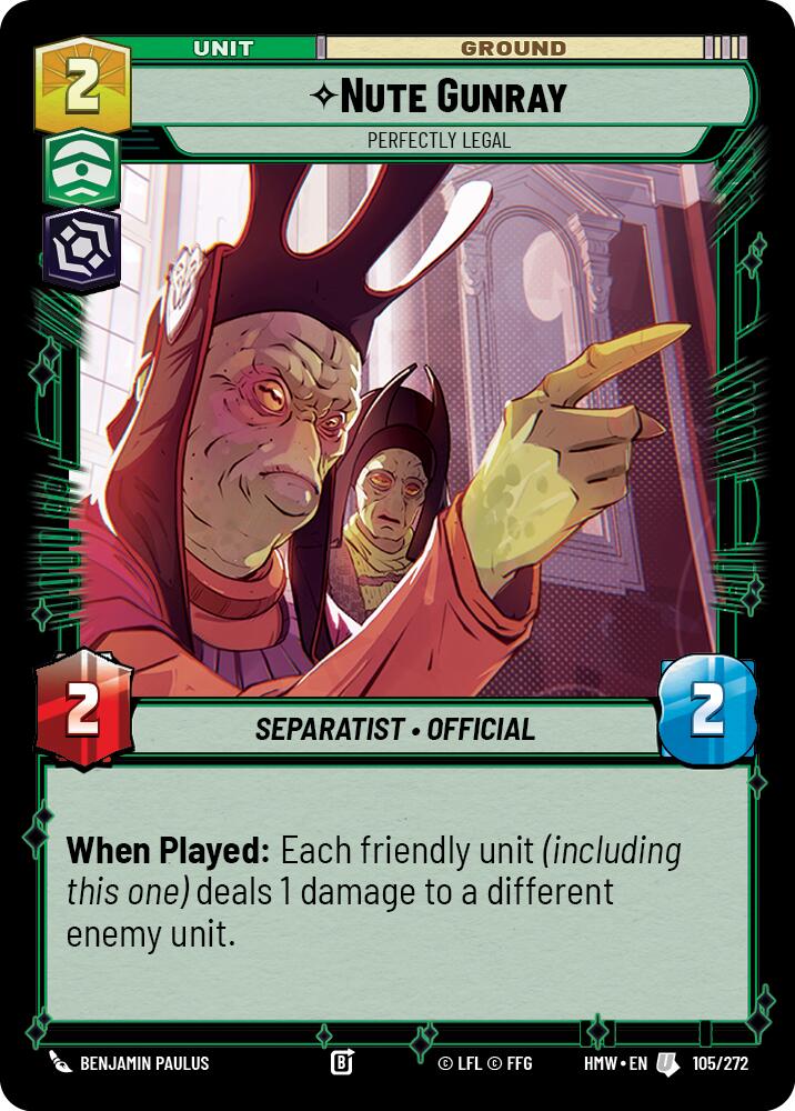 Nute Gunray - Perfectly Legal (105/272) (105/272) [Homeworlds]