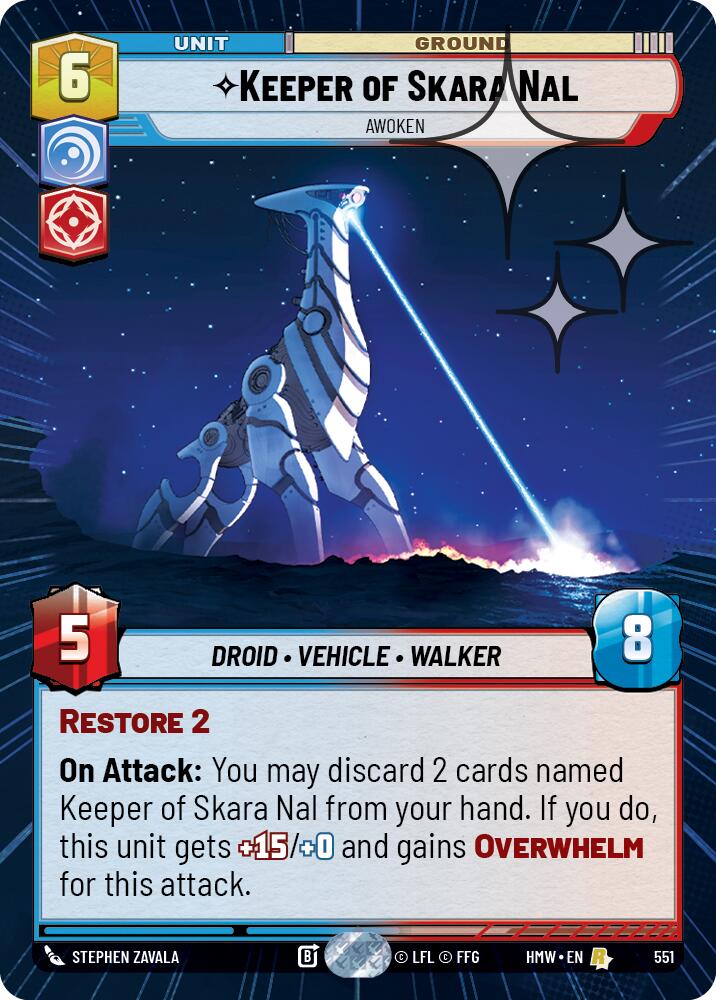 Keeper of Skara Nal - Awoken (551) (Hyperspace Foil) (551) [Homeworlds]